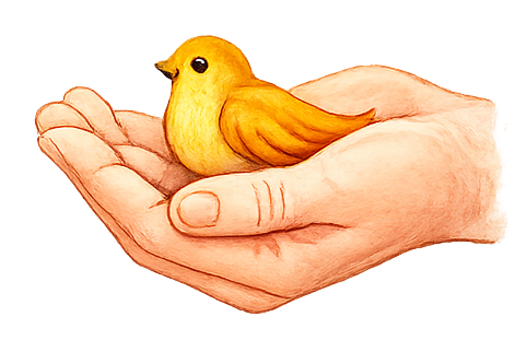 Hand-drawn bird illustration